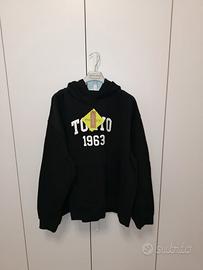 Felpa nera donna con cappuccio Even&Odd 3XL