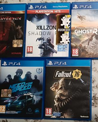 5 Giochi PS4