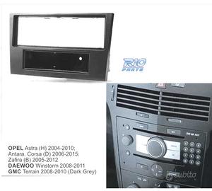 CORNICE NERA PER AUTORADIO 1-DIN PER OPEL ASTRA H 