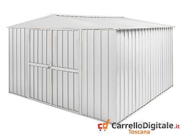 Box in Acciaio casetta giardino 360x345cm bianco