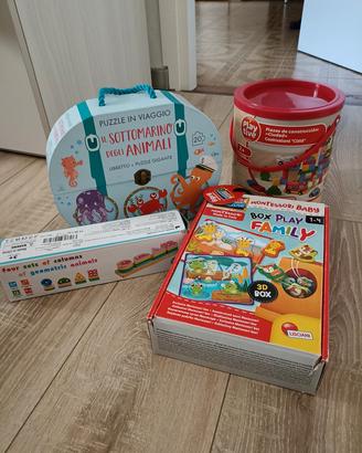 set giocattoli 2/3 anni