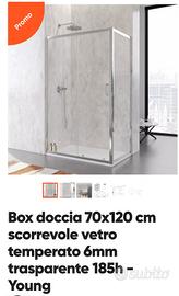 box doccia 70x120 serie young