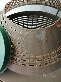 cesta custodia fodera per damigiana in vetro 