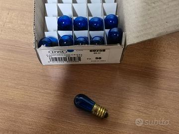Stock 10 lampade goccetta e14 14v 5w blu LYVIA
