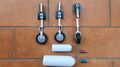 KIT CARRELLI RETRATTILI AD ARIA PER JET RC