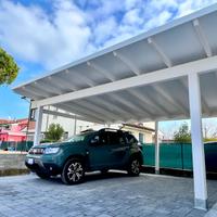 Pergolato per auto - Carport 6x5 con Telo in PVC