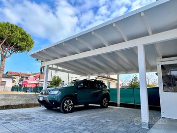 Pergolato per auto - Carport 6x5 con Telo in PVC