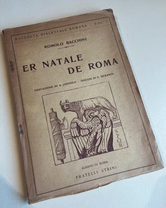 Libro di poesie Romolo Bacchini fascismo Roma