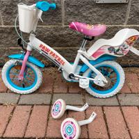 Biciclettina bimba paw patrol