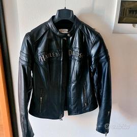 giubotto pelle Harley Davidson e camicia