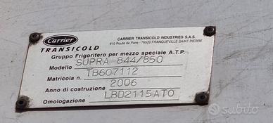 gruppo frigo carrier supra 850