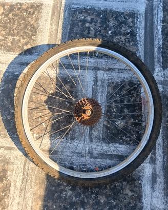 cerchio posteriore bici 24 