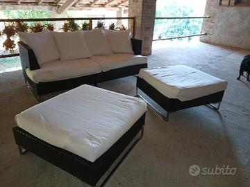 set divano in rattan da giardino EMU LUXUR"