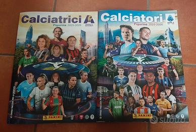 2 album calciatori e calciatrici panini 2025/2026