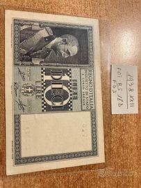 Biglietto di stato da lire 10 in FDS
