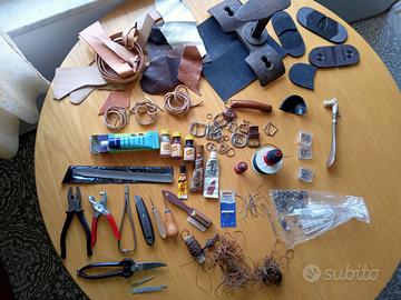 Materiale x calzolaio e hobby del cuoio