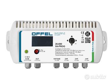 CENTRALE TV A FILTRI PROGRAMM. 40dB OFFEL X4-PROG