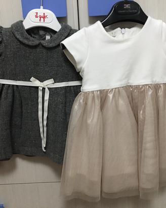 Vestito abito bimba cerimonia IL GUFO 9 mesi
