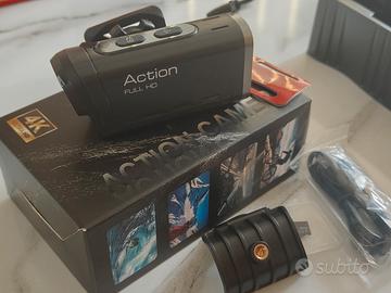 Dash Cam e Action Cam Moto 4K+1080P wifi Nuova 