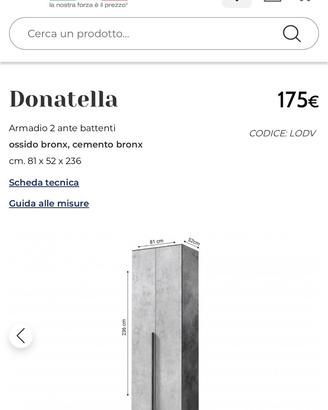 Armadio 2 ante battenti