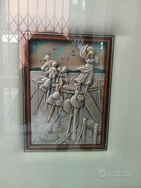 Prestigiosa La Gisca Ag925 e riporti oro 24kt