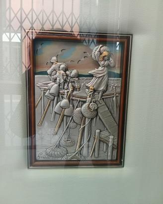 Prestigiosa La Gisca Ag925 e riporti oro 24kt