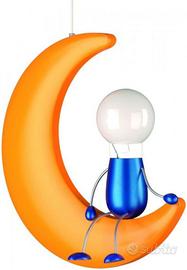 Lampadario a sospensione luna + omino