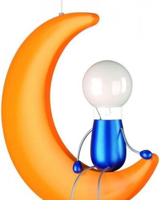 Lampadario a sospensione luna + omino