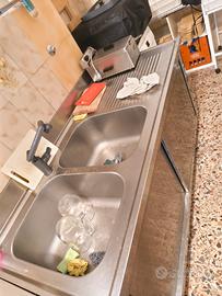 lavabo inox doppia vasca