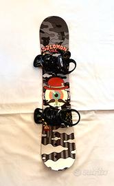 Snowboard Salomon 136cm + Attacchi Burton Mission