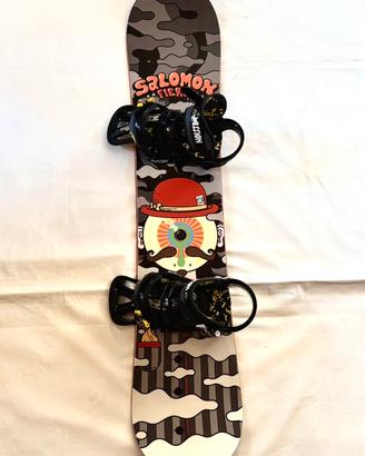 Snowboard Salomon 136cm + Attacchi Burton Mission