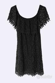 Vestito donna pizzo Sangallo nero