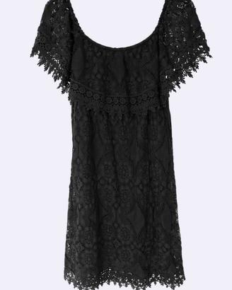 Vestito donna pizzo Sangallo nero