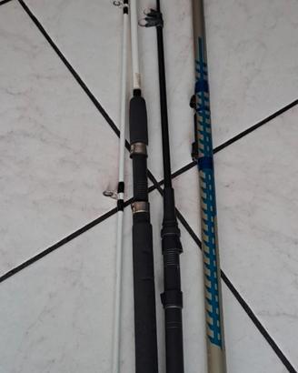 3 canne da pesca