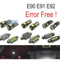 KIT 10 LAMPADE LED INTERNE BMW SERIE 3 E90 E91 E92