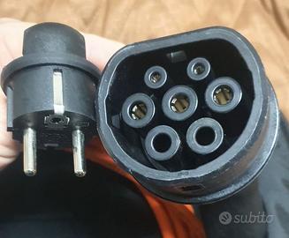 Cavo ricarica auto elettrica presa Shuko 5 mt