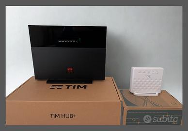 MODEM TIM HUB+ ZTE NUOVO + GPON ONT ZTE FIBRA 2.5G