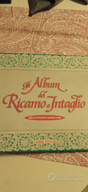 3x album del ricamo a intaglio