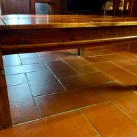 Tavolino artigianale in legno di Teak asiatico