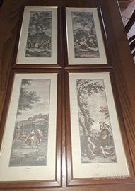 4 stampe numerate 4 stagioni numerate