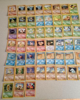 serie carte Pokemon 1° edizione 1999 totale n°51