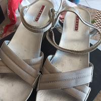 sandali Prada colore argento 