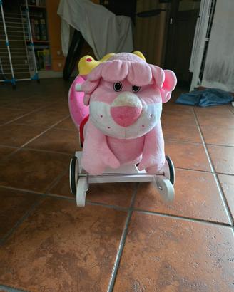 Sedia a dondolo leoncina bimba