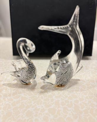 Set 2 pezzi in vetro murano vintage