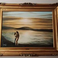 Quadro "Soli al Tramonto" del pittore Luigi Parena