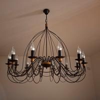 Lampadario rustico mod. fiammingo 12 luci led