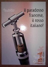 Cartolina vino francese italiano vintage