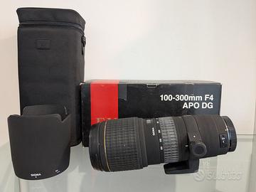Sigma EX 100-300mm f/4 APO HSM attacco Canon