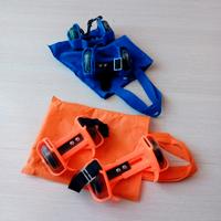 Roller due ruote bambini blu/arancione