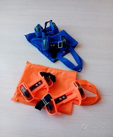 Roller due ruote bambini blu/arancione
